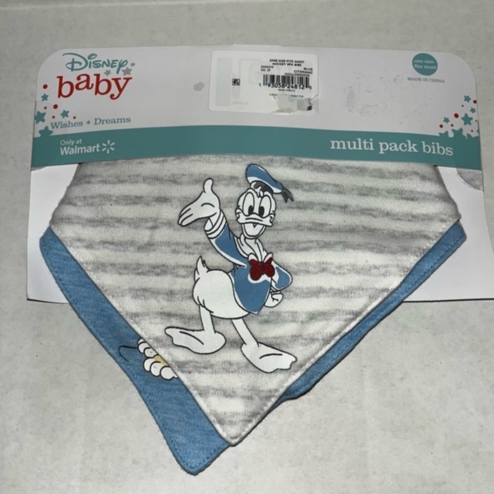 New Disney Baby Multi Pack Bibs 3 Pack One‎ Size